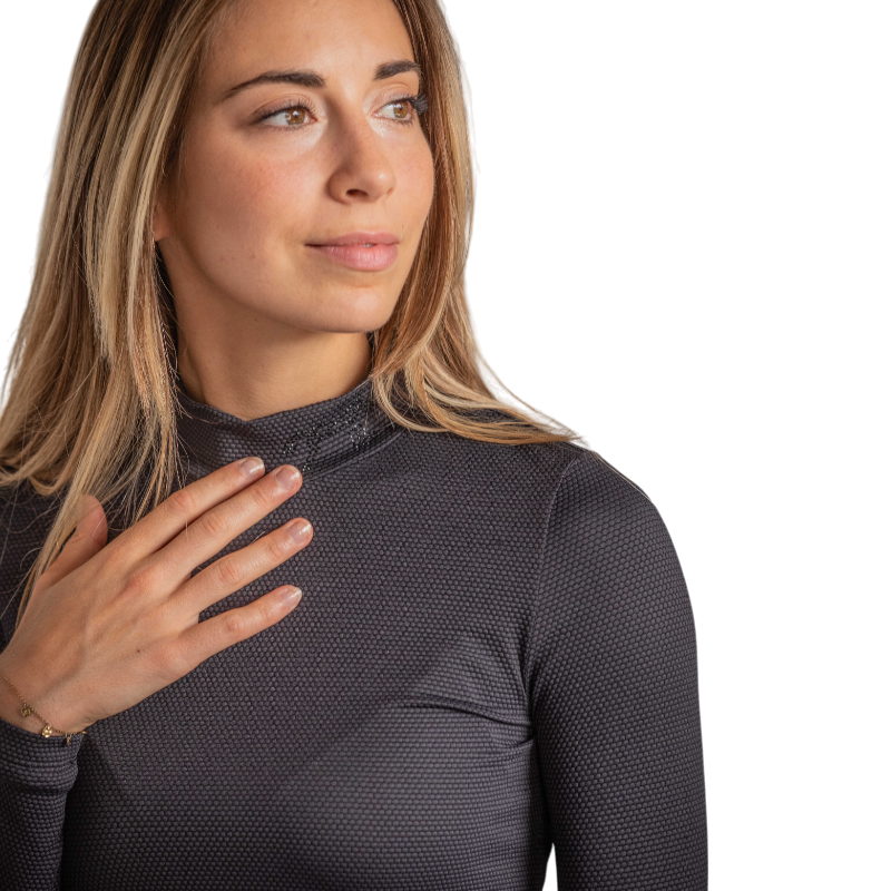 Pénélope - T-shirt manches longues femme Tutty noir