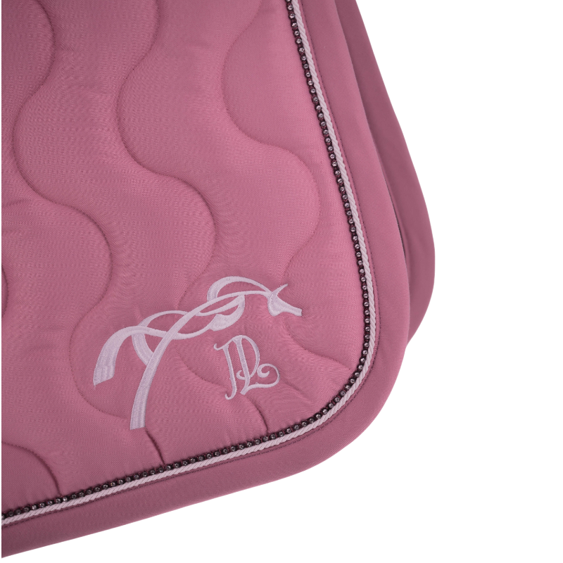 Pénélope - Tapis de selle Diamant lilas/ blanc