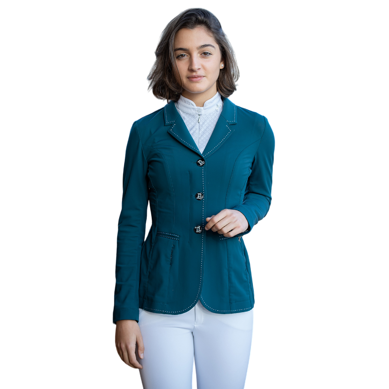 Pénélope - Veste de concours femme Paris Air soft bleu canard