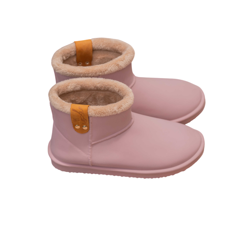 Pénélope - Boots fourrées rose poudré
