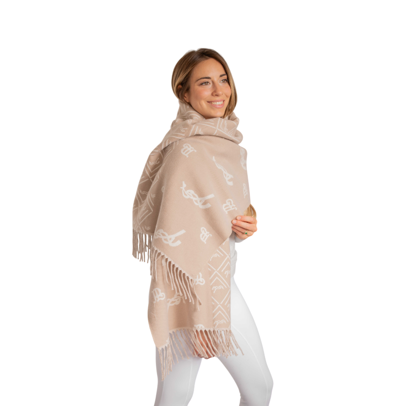 Pénélope - Echarpe femme Lana beige/ écru
