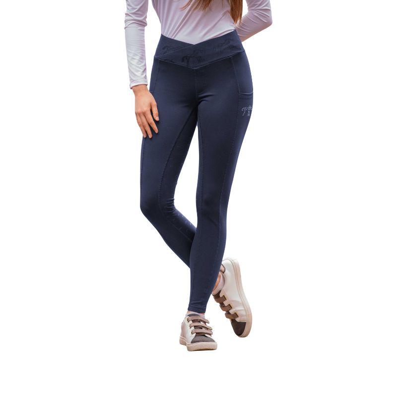 Pénélope - Legging d'équitation femme Anaé marine