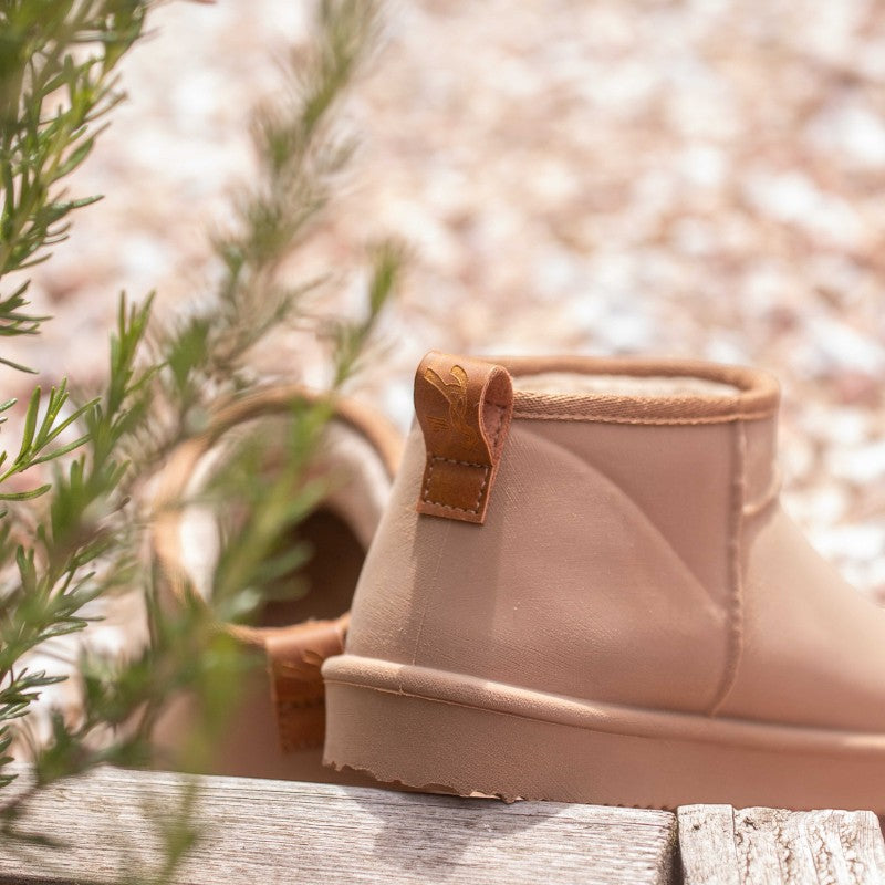 Pénélope - Mini-boots fourrées camel