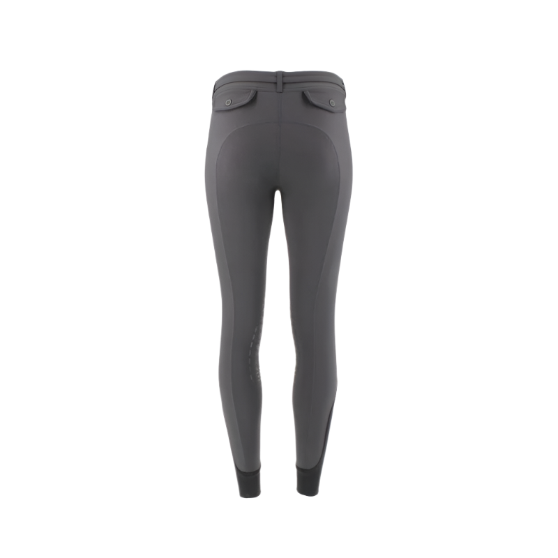 Pénélope Store - Girls' dark gray saddle stitch riding pants