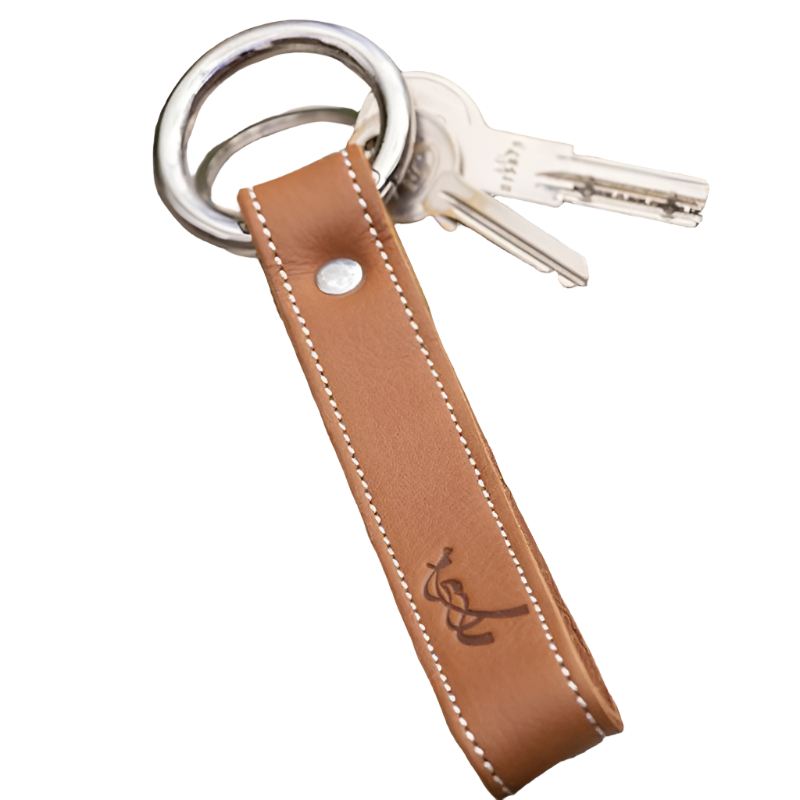 Pénélope store - Lara cognac key ring