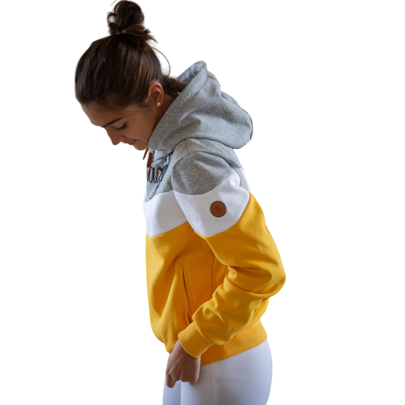 Pénélope Store - Artémis sweatshirt yellow/white/grey