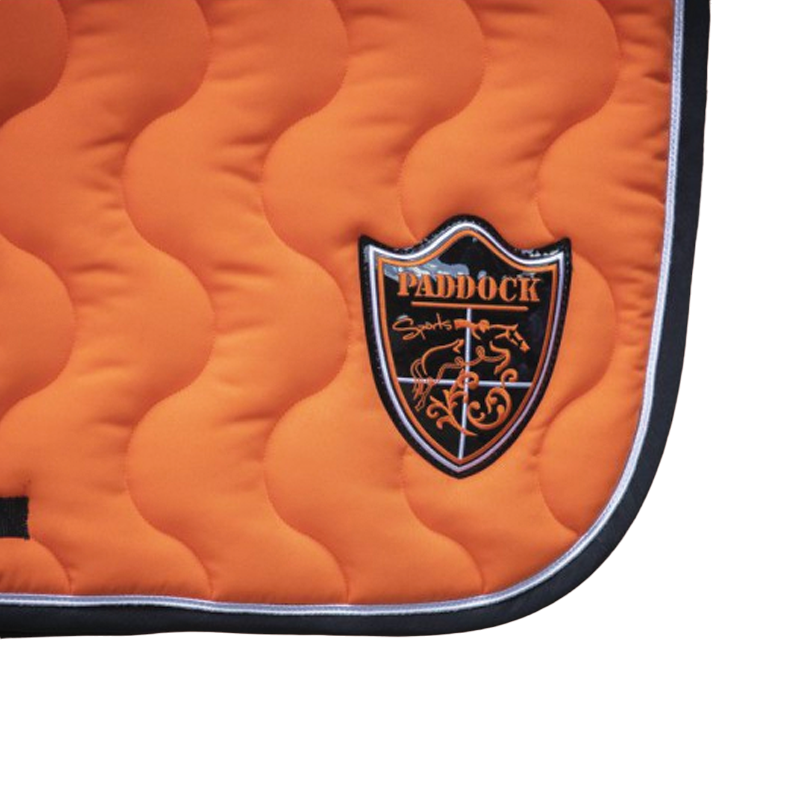 Paddock Sports - Tapis de selle origine écusson orange | - Ohlala