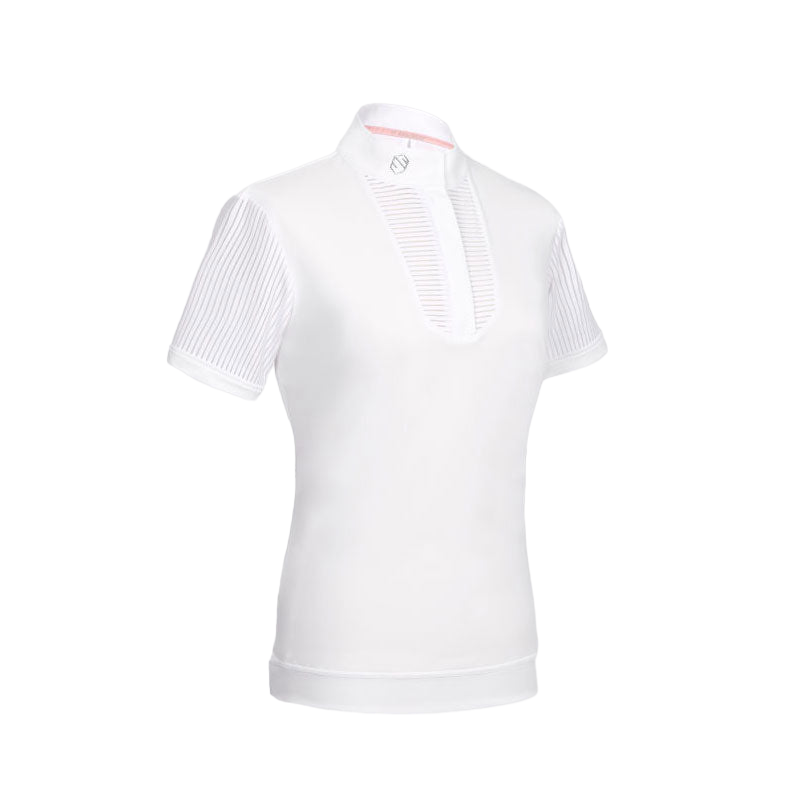 Samshield - Polo manches courtes femme Apolline blanc | - Ohlala