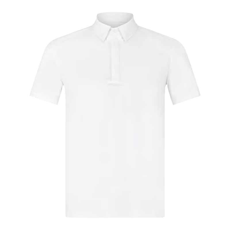 Kentucky Horsewear - Korte mouwen wedstrijd polo voor mannen Classic wit 