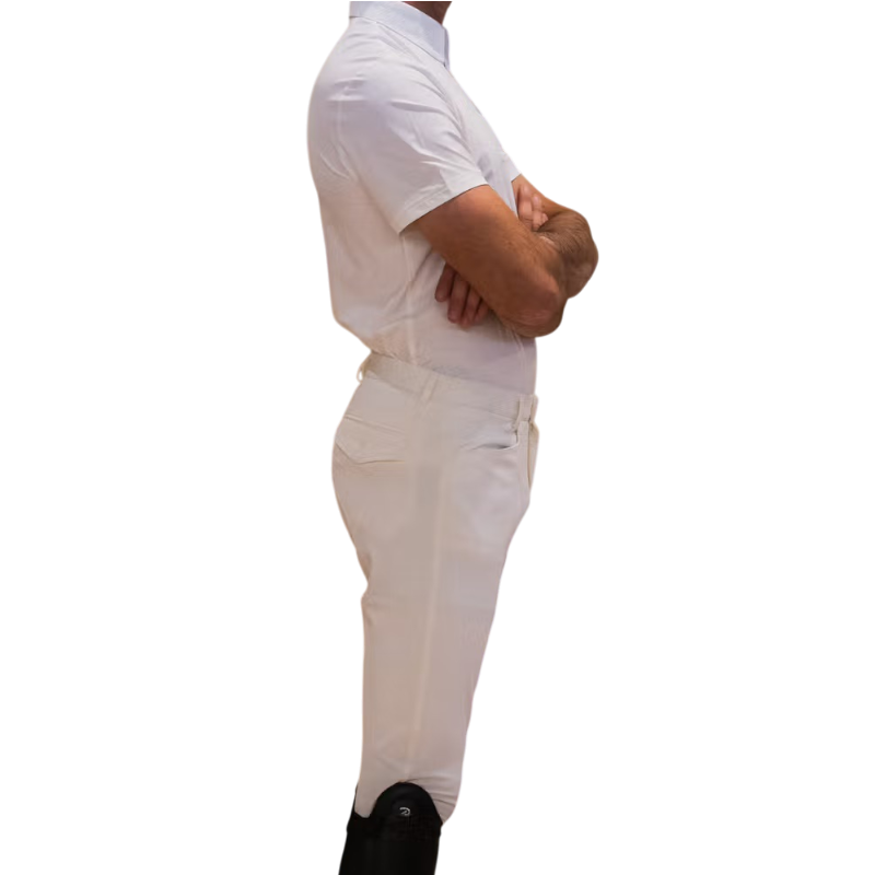 Kentucky Horsewear - Korte mouwen wedstrijd polo voor mannen Classic wit 