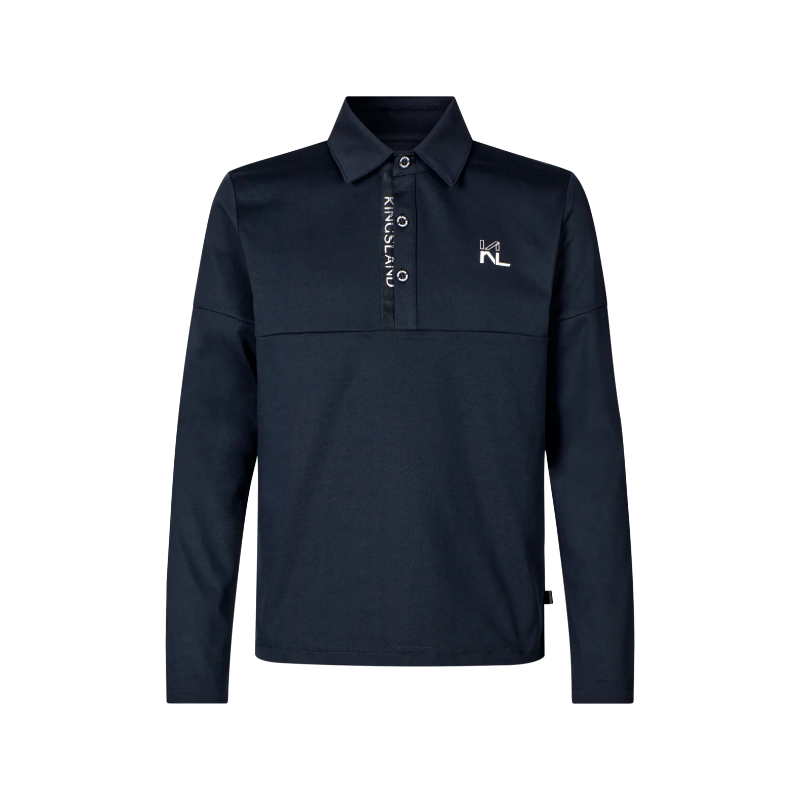 Kingsland - Long sleeve children's polo KLViktor navy 