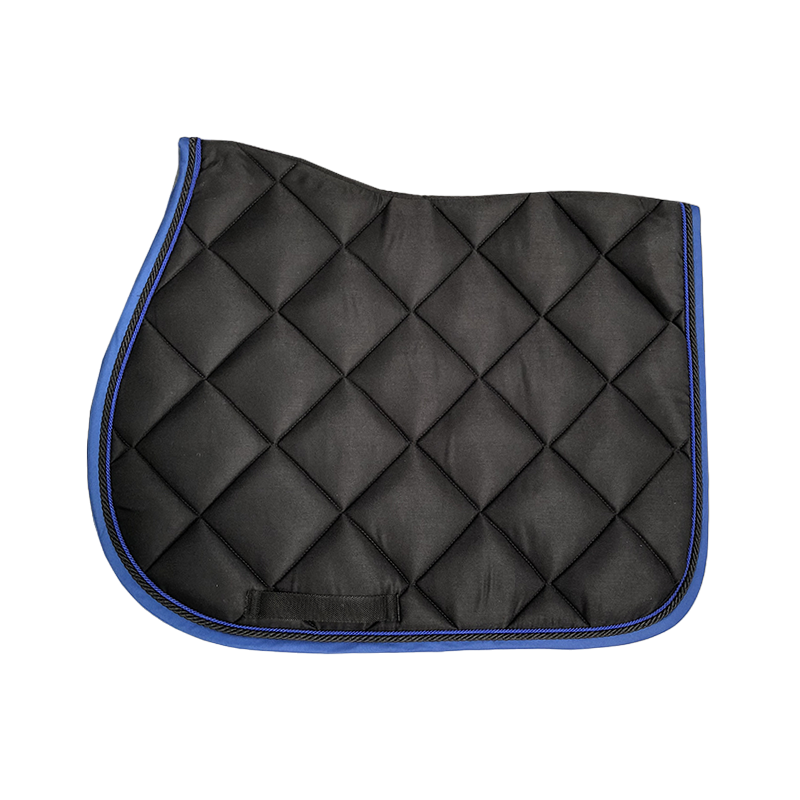 Privilège Equitation - Tapis de selle noir/ noir/ bleu roi | - Ohlala