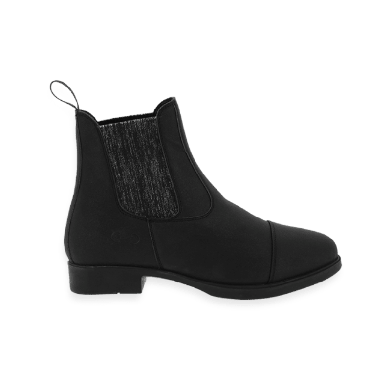 Riding World - Kinderreitstiefel aus synthetischem Glitter schwarz 
