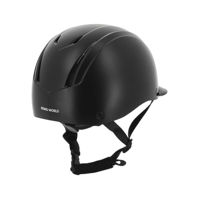 Riding World - Casque d'équitation Topy noir mat