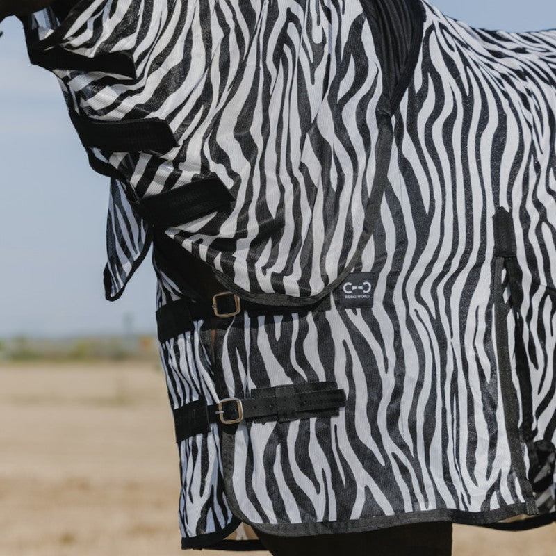 Riding World - Anti-vliegen mesh shirt Combo Belly zebra 