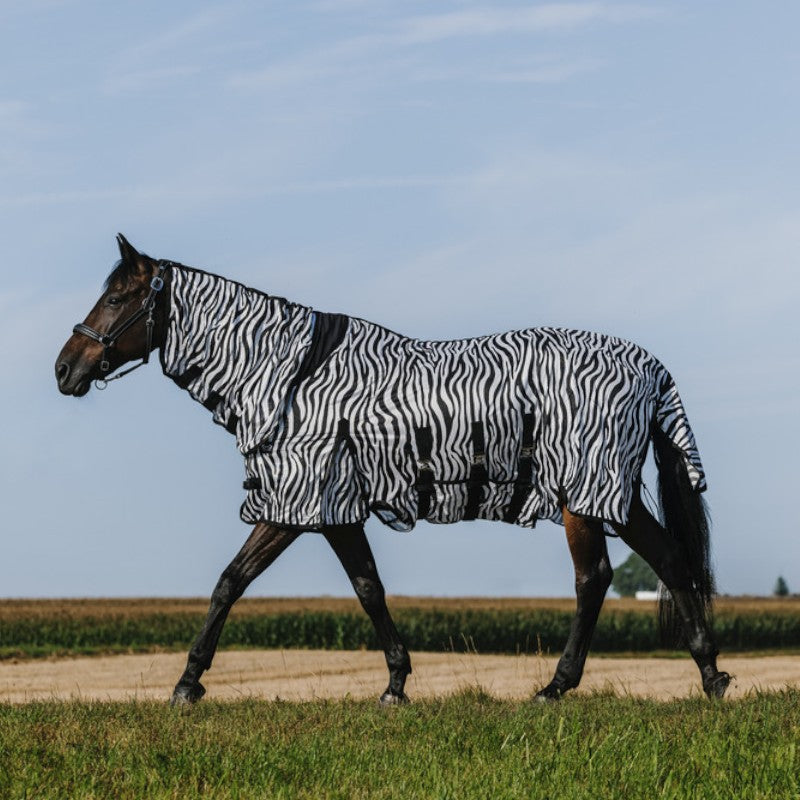 Riding World - Anti-vliegen mesh shirt Combo Belly zebra 