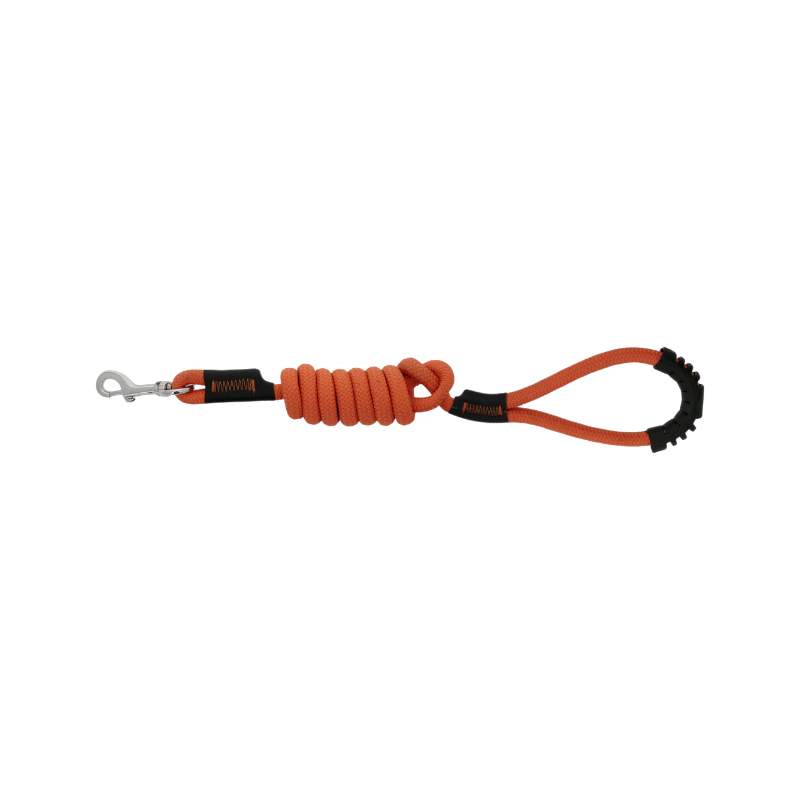 Riding World - Dog leash with Lucky orange handle 
