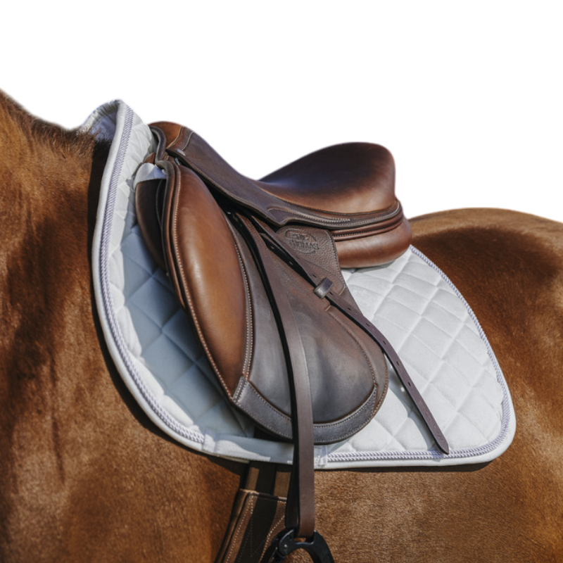 Riding World - Tapis de selle Velours blanc