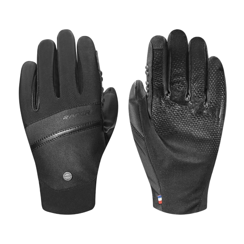 Racer - Precision grip riding gloves black