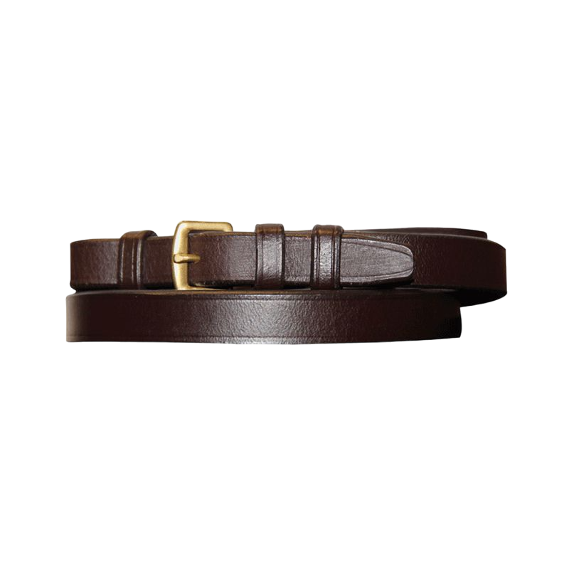 Canter - Rênes de cheval cuir lisse 16 mm Marron | - Ohlala