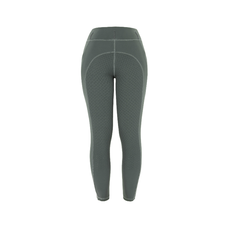 Riding World - Women's polar riding leggings Volga gray/green 