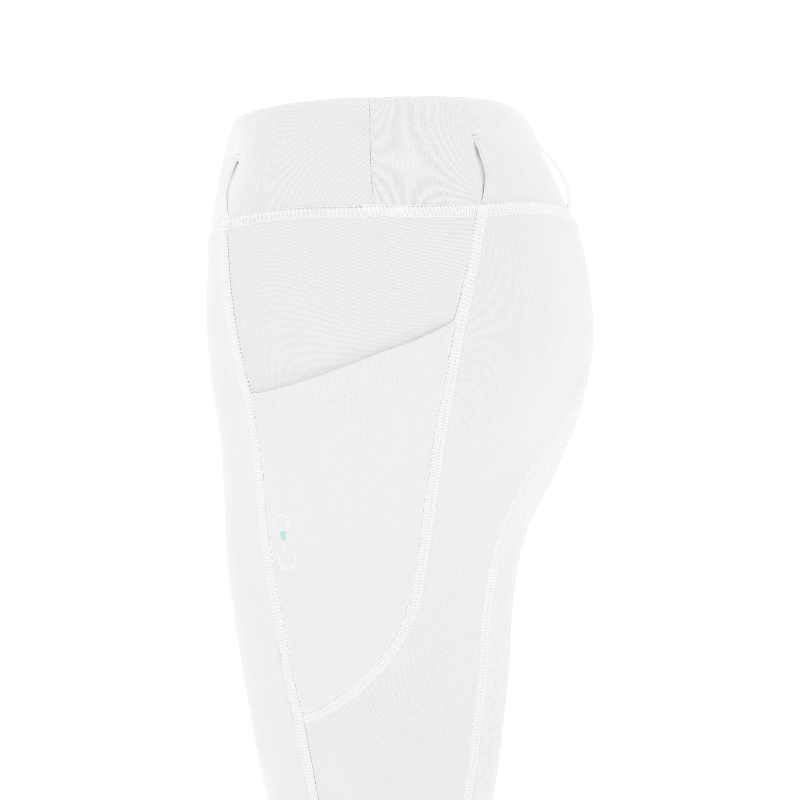 Riding World - Women's polar equestrian leggings Volga white 