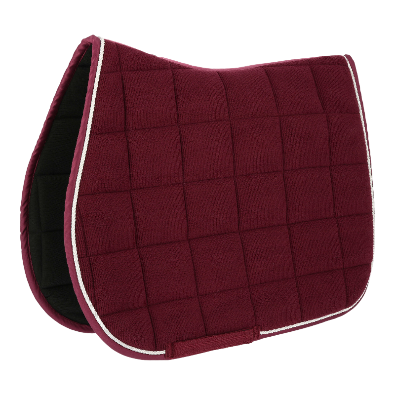 Riding World - Tapis de selle Corduroy bordeaux