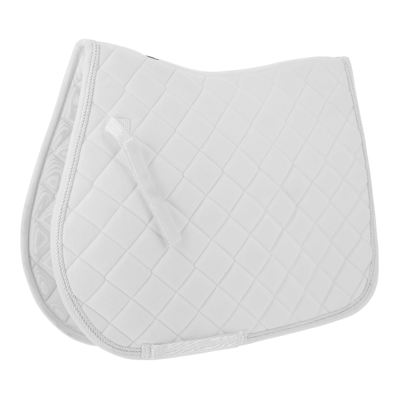 Riding World - Tapis de selle Velours blanc