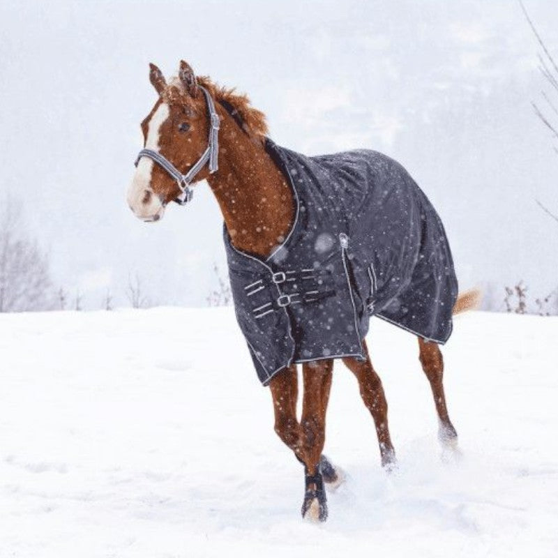 Riding world - Waterproof oxford blanket lined with fleece black 0g