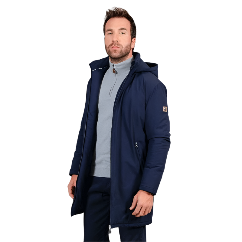 Harcour – Langer marineblauer Herrenparka von Robertol 