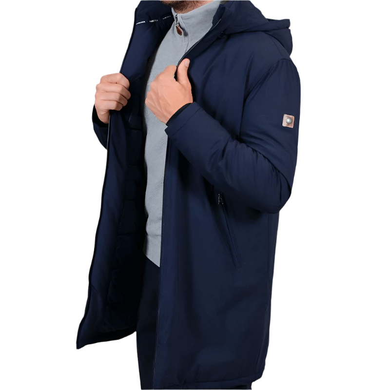 Harcour - Parka longue homme Robertol marine