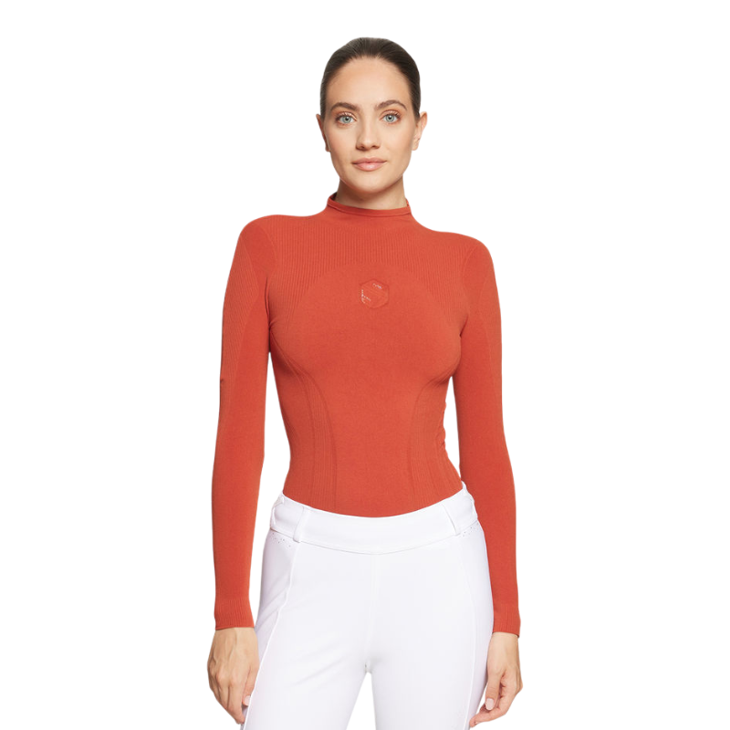 Samshield - Baselayer manches longues femme Alicia Turtle Neck copper coin