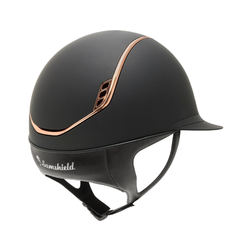 Samshield - Casque d'équitation Miss Shield 2.0 Shadowmatt noir et rose gold