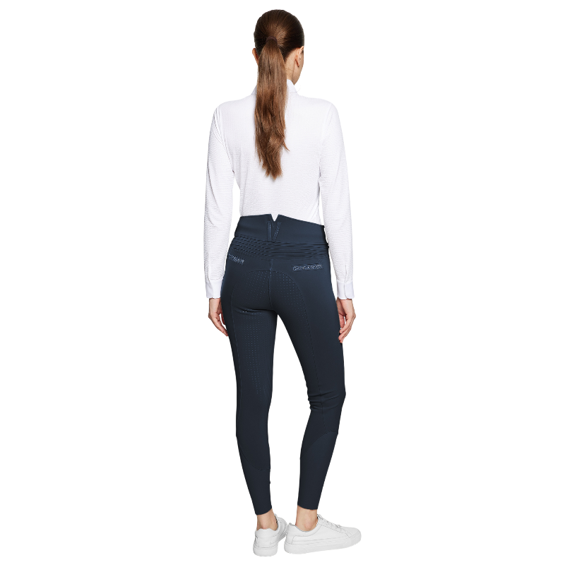 Samshield - Women's equestrian pants Claranova navy full grip 