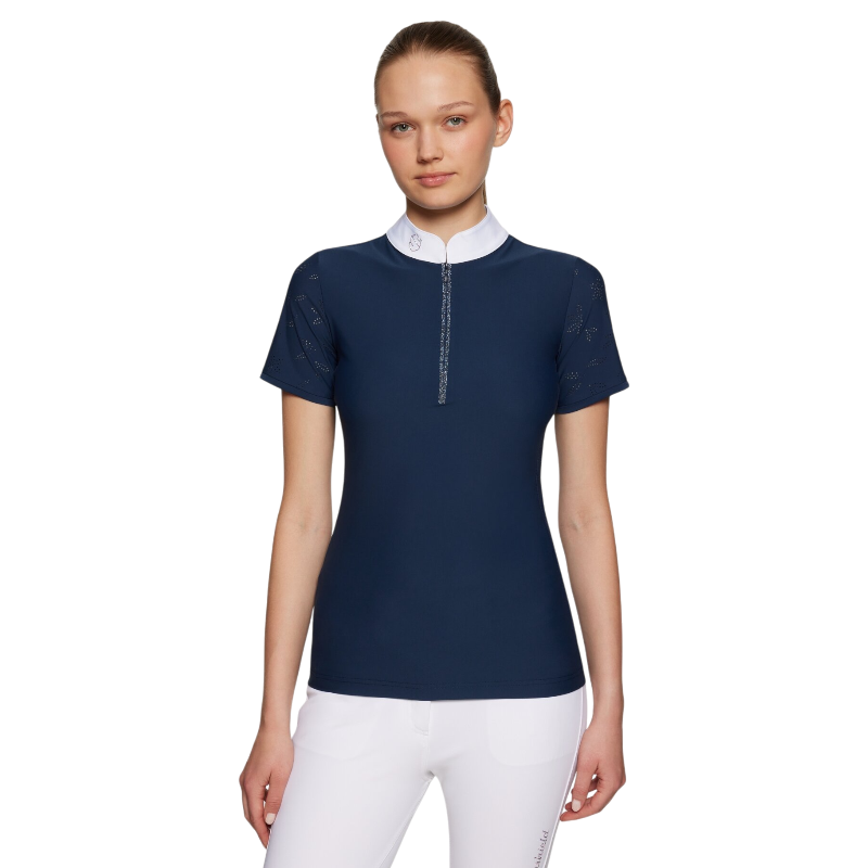Samshield - Dameswedstrijdpoloshirt met korte mouwen Aloise Air cosmic blue 