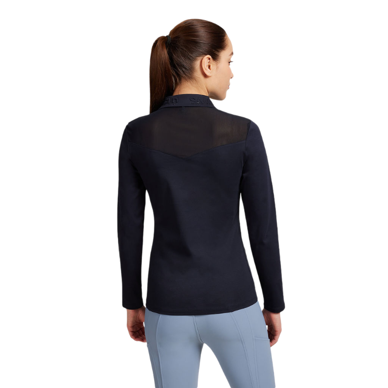 Samshield - Polo manches longues femme Lucie marine mesh