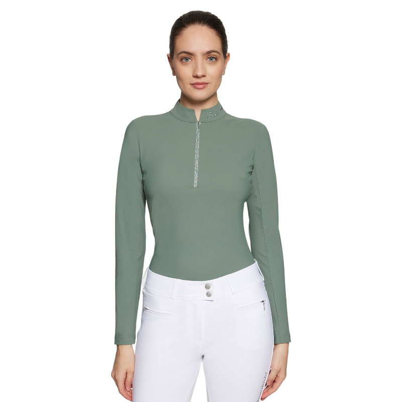 Samshield - Technisch T-shirt met lange mouwen voor vrouwen Brunella pistaccio 