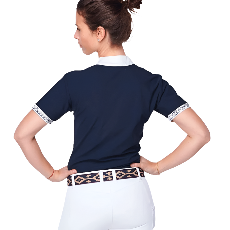 Sabbia Bianca - Dina navy short-sleeved shirt