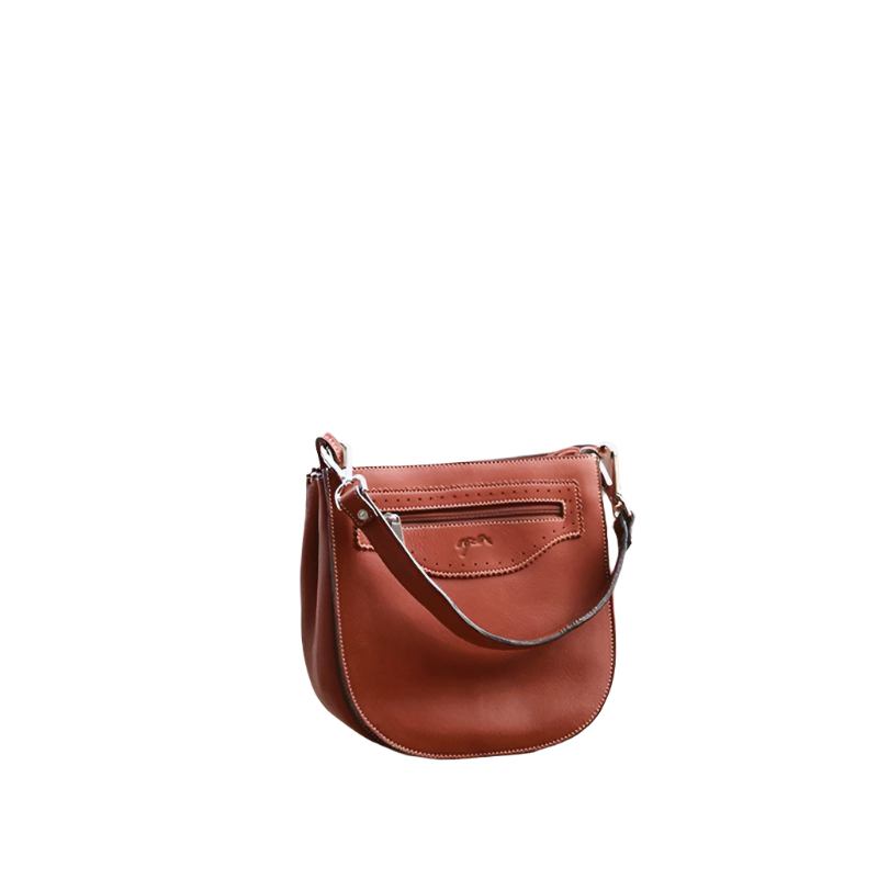 Pénélope - Clémentine Cognac Handtasche