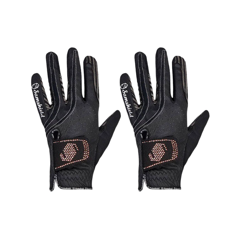 Samshield - Gants V-Skin swarovski rose gold noir