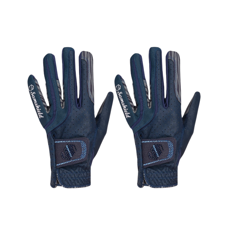 Samshield - Gants d'équitation V-Skin Swarovski bleu