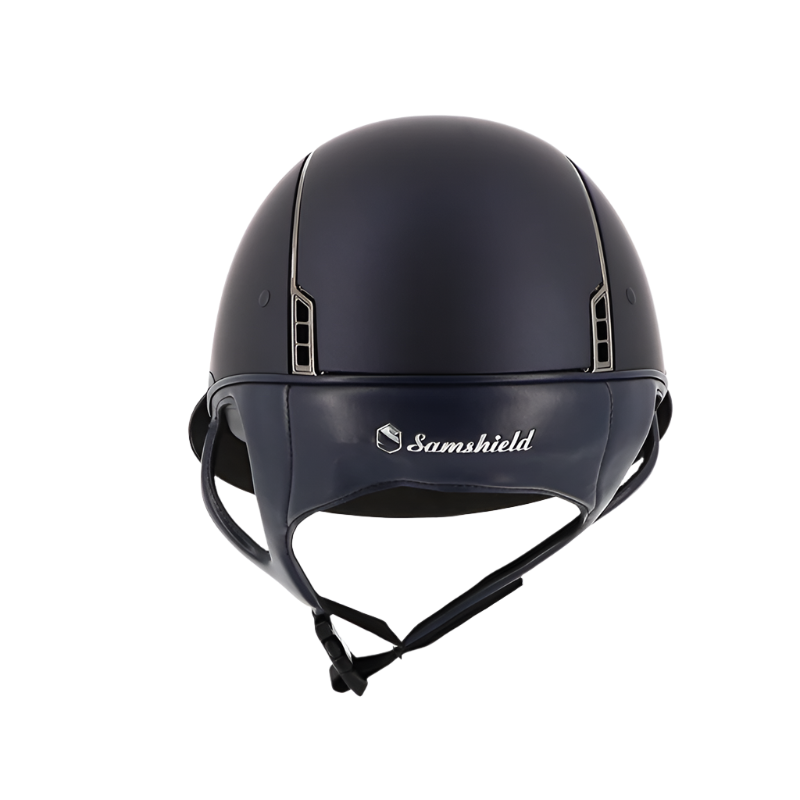 Samshield - Miss Shadow mattblau 5 Swarovski Helm (mit Schaumstoff)