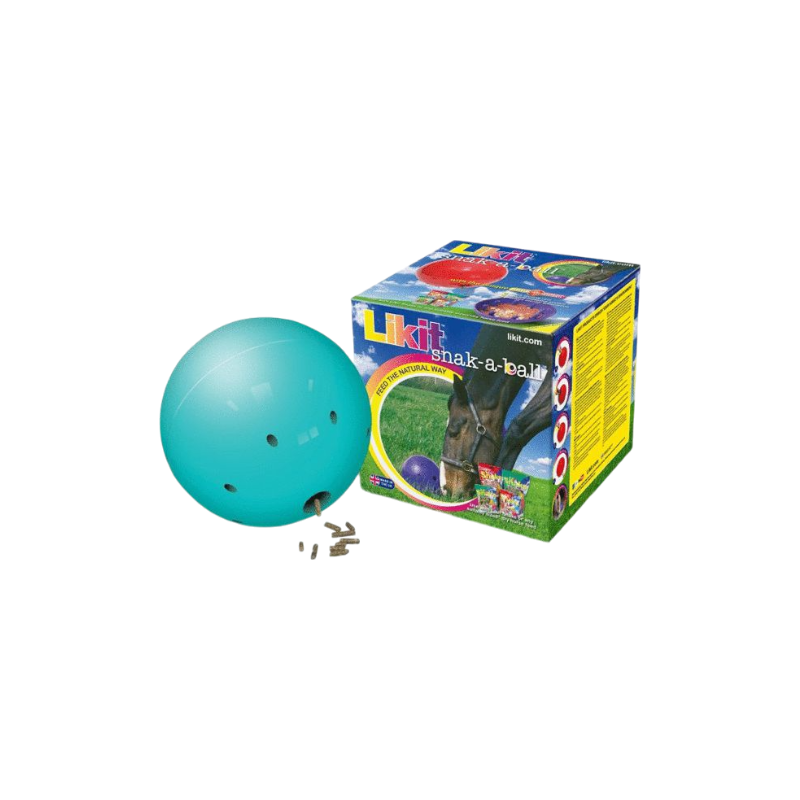 Likit - Snack ball slow ration dispenser ball blue