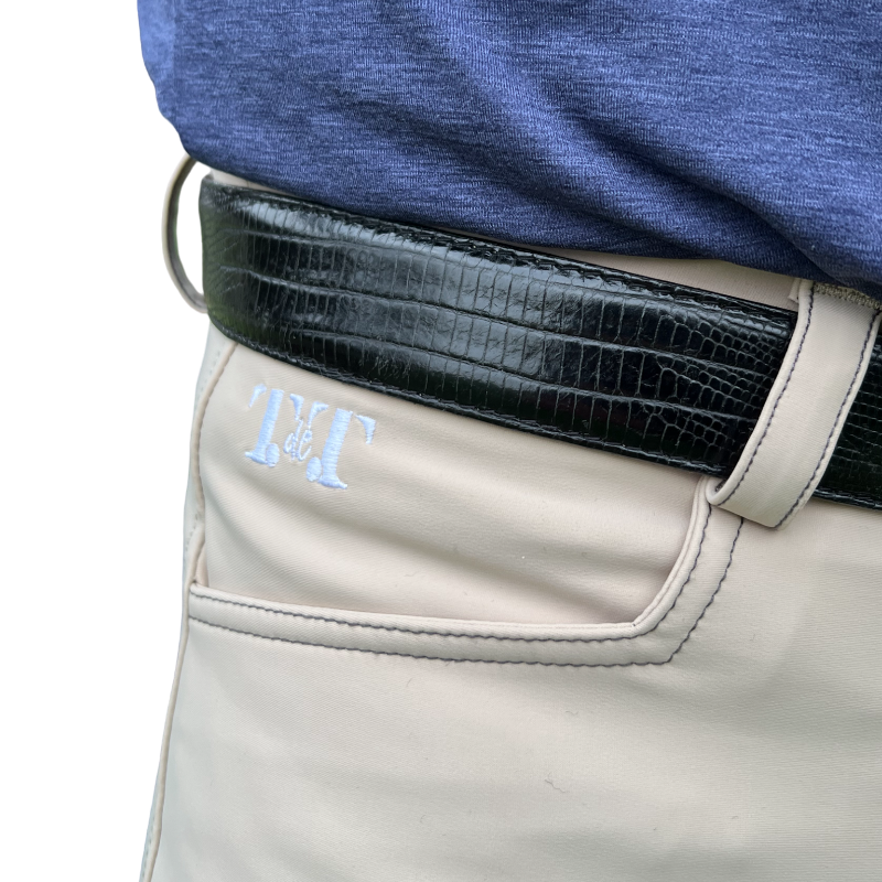TdeT - Pantalon d'équitation homme Ultime basanes en peau taupe
