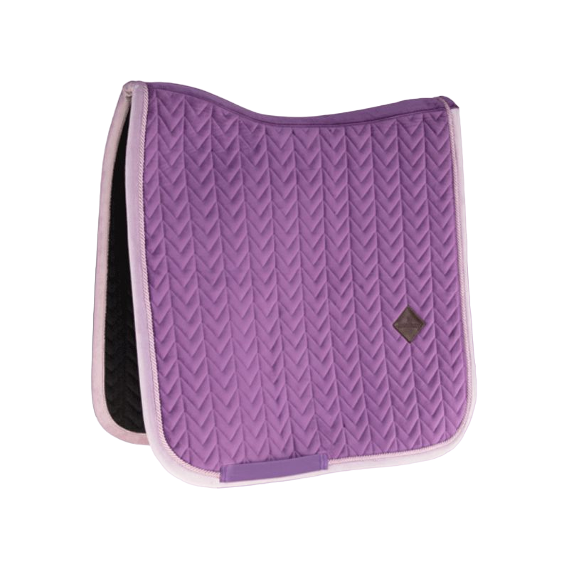 Kentucky Horsewear - Tapis de dressage velvet contrast violet royal | - Ohlala