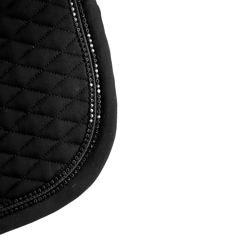 Pénélope - Tapis de selle Calisson noir/ noir | - Ohlala