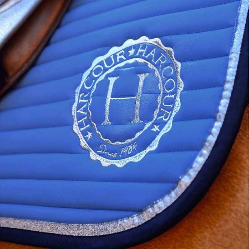 Harcour - Tapis de dressage Karembar bleu français | - Ohlala