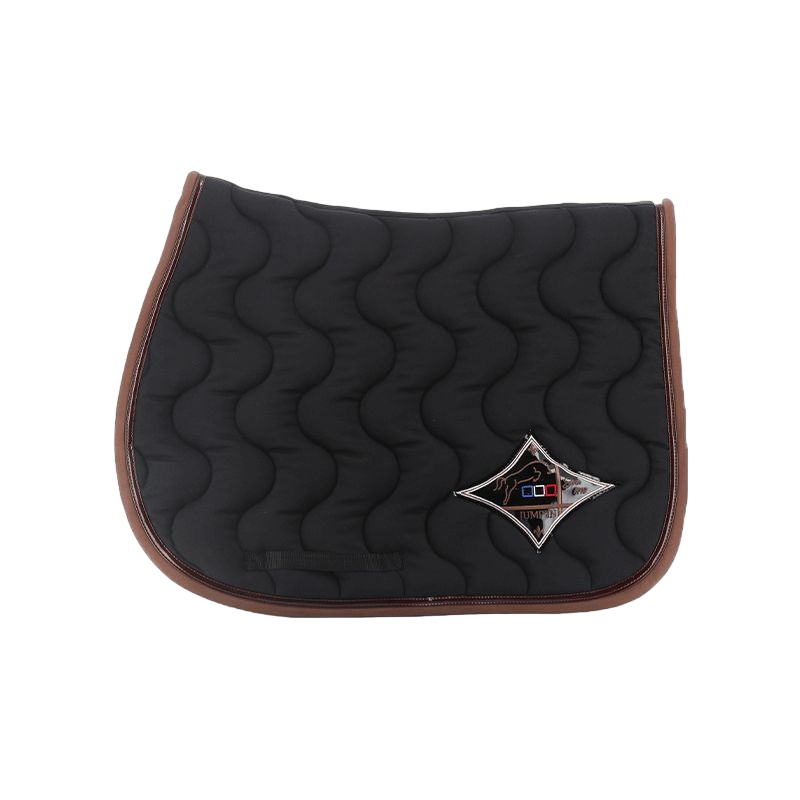 Jump'In - Tapis de selle Noir / Marron / Choco | - Ohlala