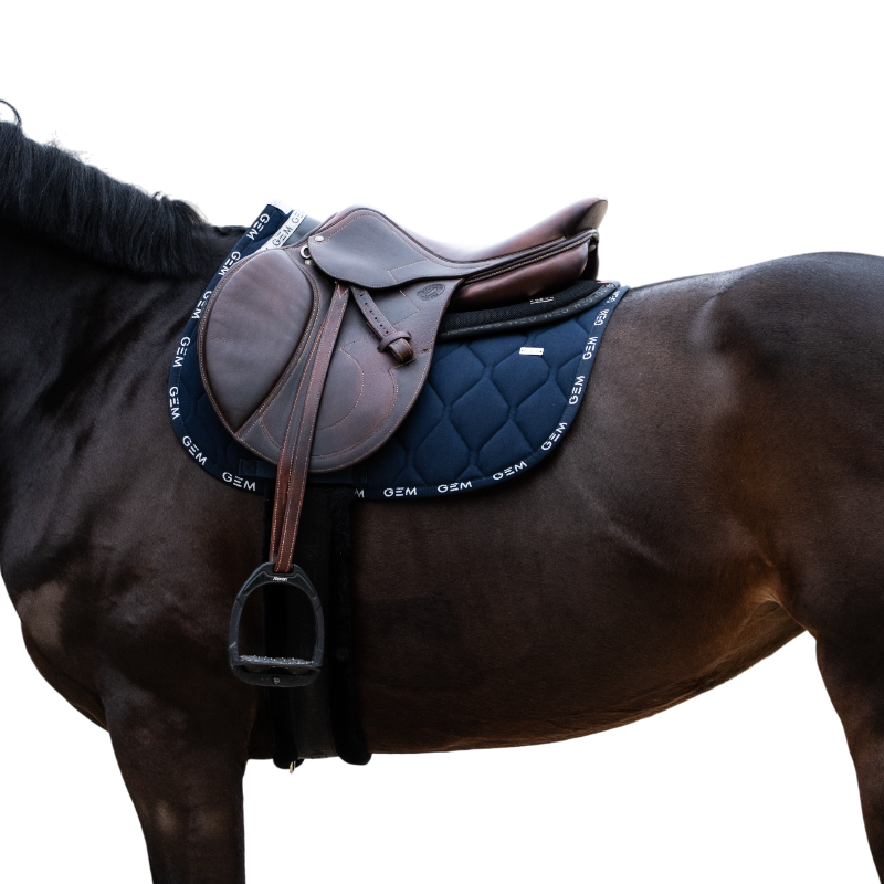 GEM - Tapis de selle Love marine/ sliver | - Ohlala