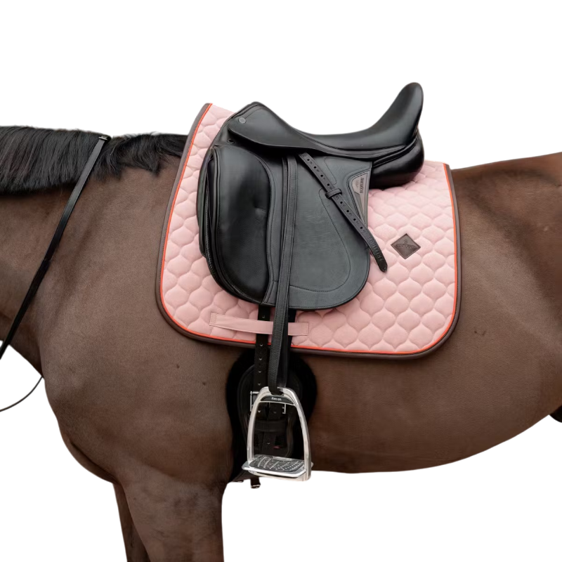 Kentucky Horsewear - Dressuurmat Onion Quilt Leather Neon oud roos 